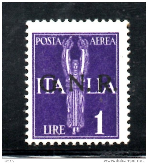 Y1171 - RSI 1944 , Posta Aerea Il 80 Cent  1 Lira GNR *** MNH - Poste Aérienne