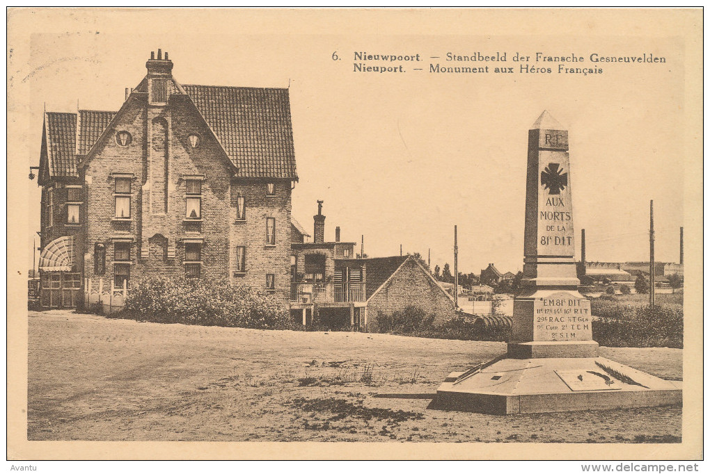 NIEUWPOORT / 1914-18 / MONUMENT DER FRANSE GESNEUVELDEN - Nieuwpoort