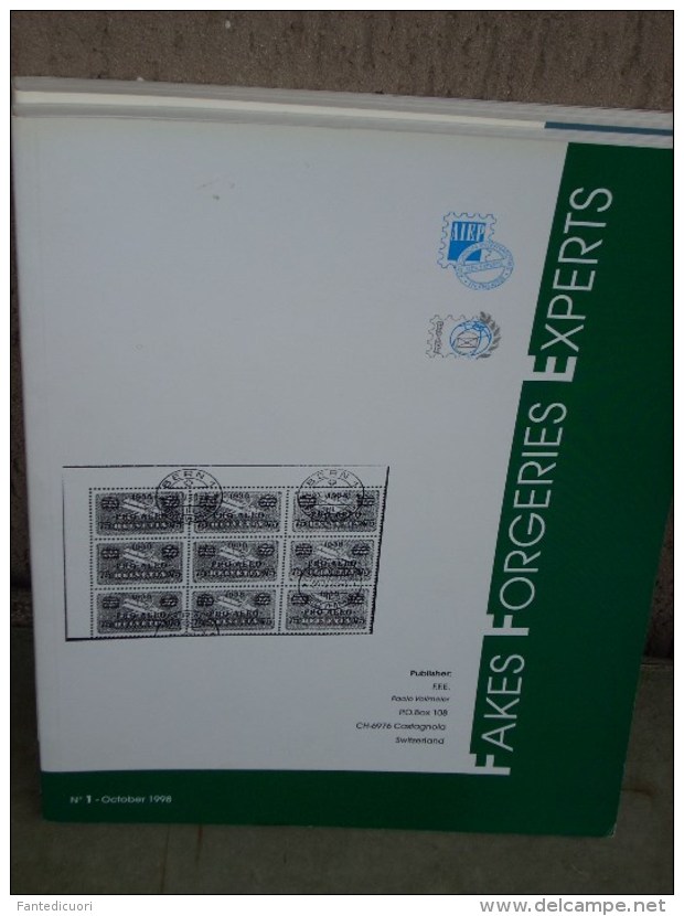 Fakes, Forgeries Experts N. 1, 1998, 130 Pag - Englisch (ab 1941)