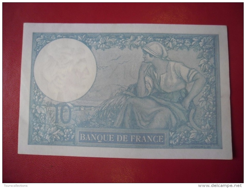 Billet De 10 Francs MINERVE Du 26 10 1939 - N°646 Alph F. 75587 @ N° Fayette : 7.13 - 10 F 1916-1942 ''Minerve''