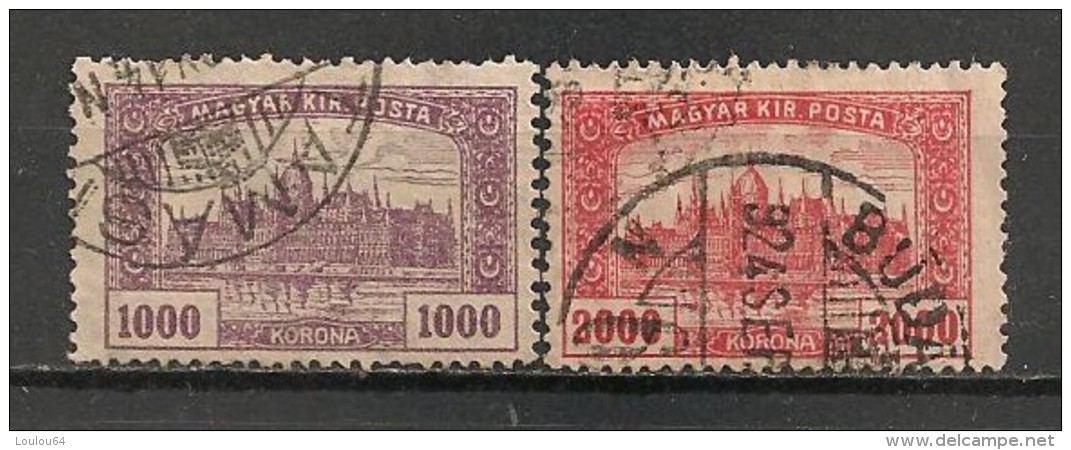 Timbres - Hongrie - 1919-1920 - 1000 Et 2000 K - - Oblitérés