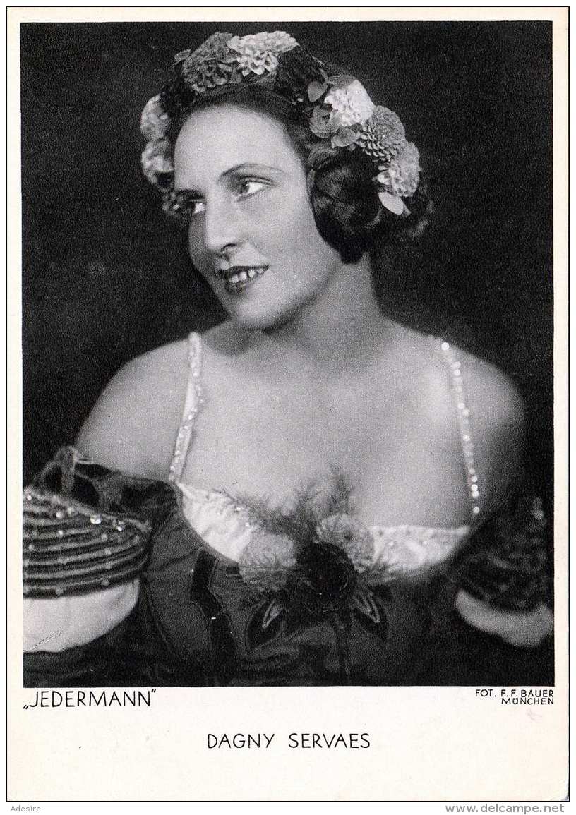 DAGNY SERVAES In JEDERMANN - Offizielle Bildkarte (um 1930?) Der Salzburger Festspiele, Cosy Verlag Salzburg - Theater