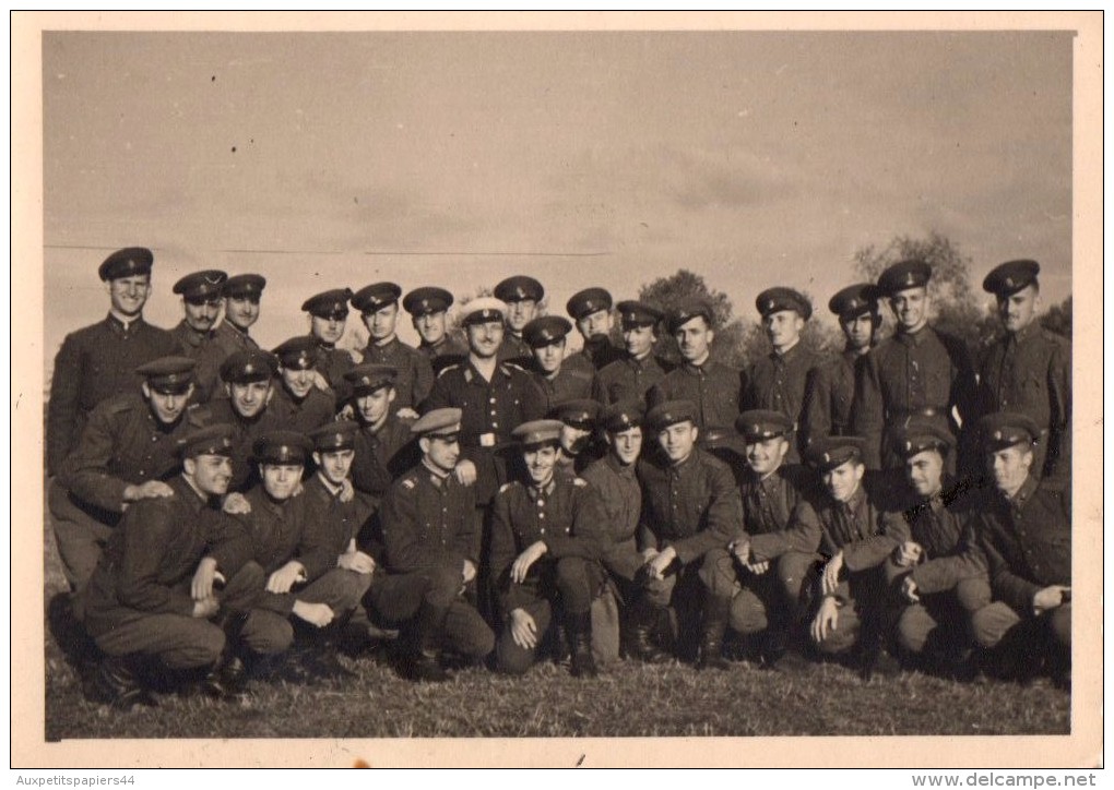 Photo Originale Bulgarie - Soldats En Uniformes - Combattants - Période Guerre 39-45 - &#1041;&#1098;&#1083;&#1075;&#107 - Guerre, Militaire