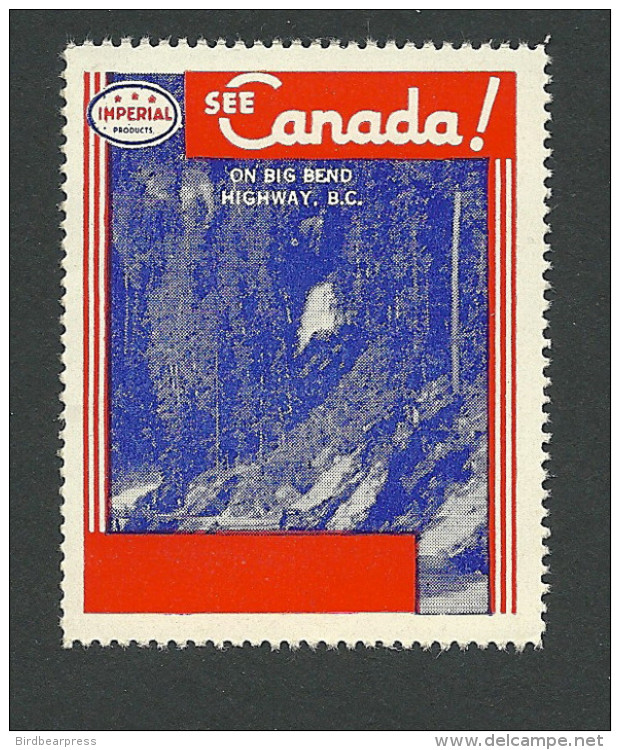 B28-36 See Canada Imperial Oil Big Bend Highway BC MNH - Local, Strike, Seals & Cinderellas