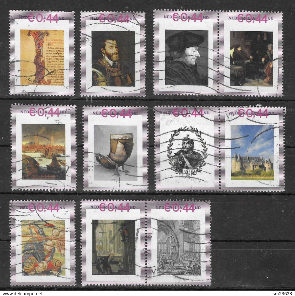 Niederlande  2008 , Kleines Lot Personalisierte Briefmarken  - Gestempelt / Used / (o) - Francobolli Personalizzati