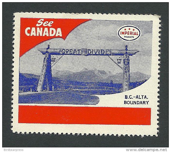 B29-30 See Canada Imperial Oil BC Alberta Boundary MNH - Viñetas Locales Y Privadas
