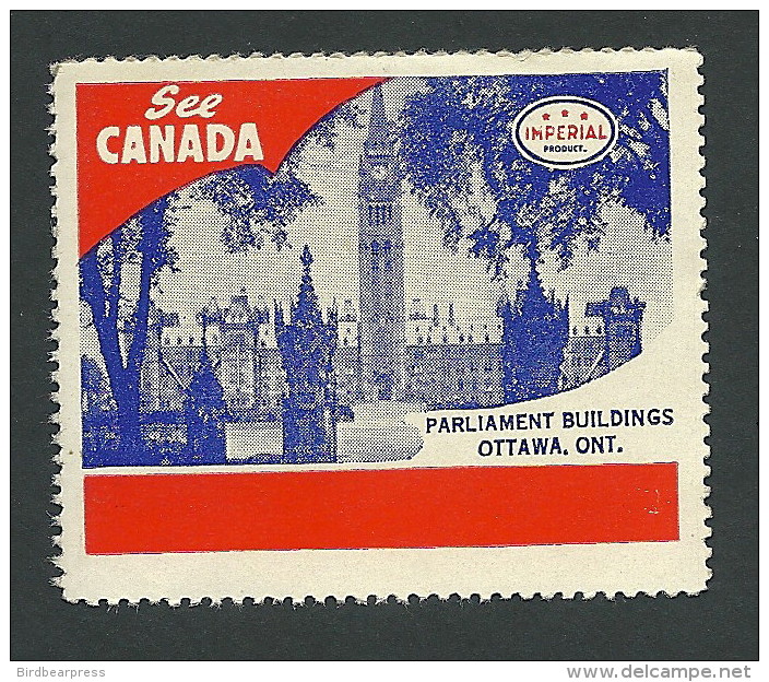 B29-34 See Canada Imperial Oil Parliament Ottawa MNH - Vignettes Locales Et Privées