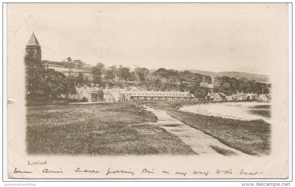 LAMLASH- ISLE OF ARRAN - AYRSHIRE - WITH DOUBLE ARC LAMLASH POSTMARK No. 214 - Ayrshire