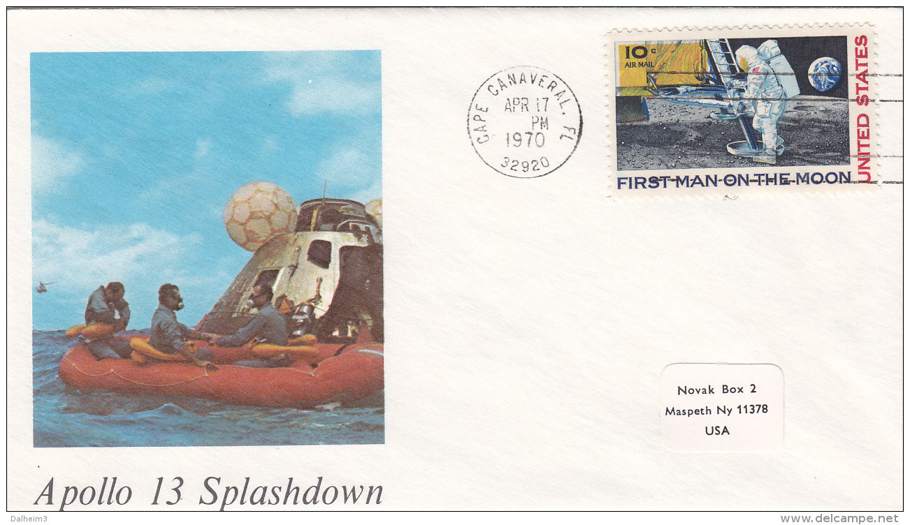 USA 1970 - Brief - Apollo 13 Splashdown - Etats-Unis