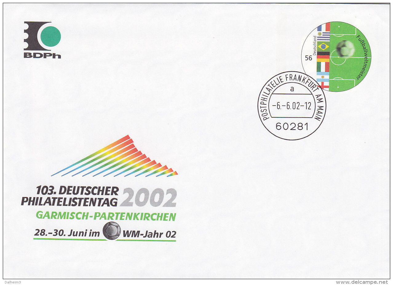 Deutschland 2002 -  Sonderumschlag Ganzsache Mit Marke Fussball WM - Usati