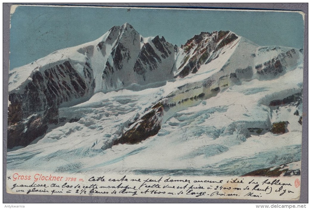 Gross Glockner  3798m.  1907y.  Cyrkulation  C268 - Kals