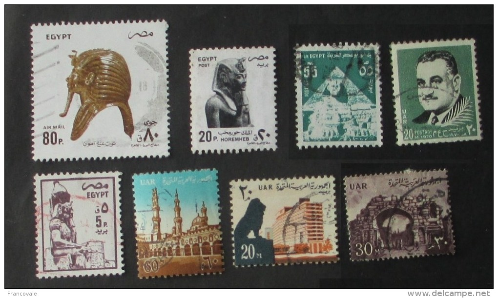Egitto 1970 - 1997 Lot 8 Stamps Used - Oblitérés