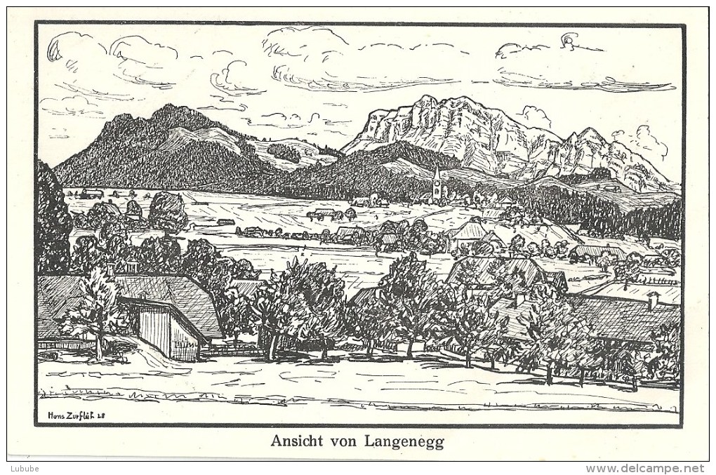 Blumenstein - Ansicht Von Langenegg  (Hans Zurflüh)            Ca. 1930 - Blumenstein