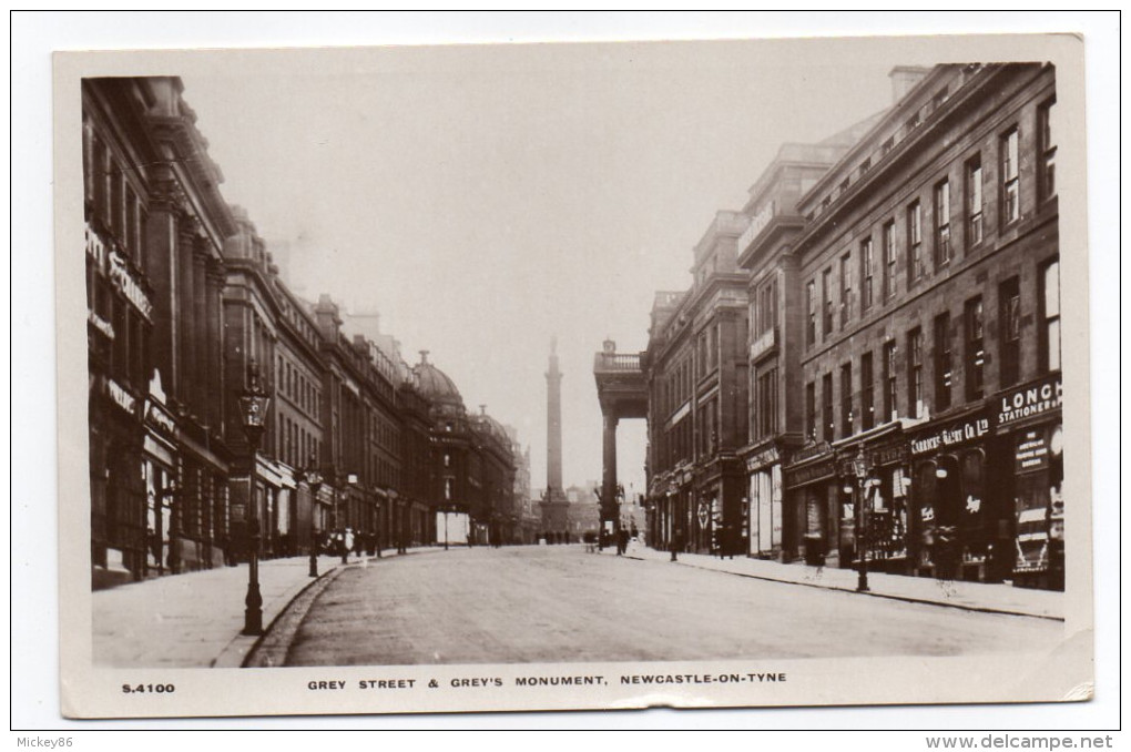 U-K--NEWCASTLE-ON-TYNE--Grey Street & Grey's Monument (commerces) N°S 4100 éd Kingsway - Newcastle-upon-Tyne