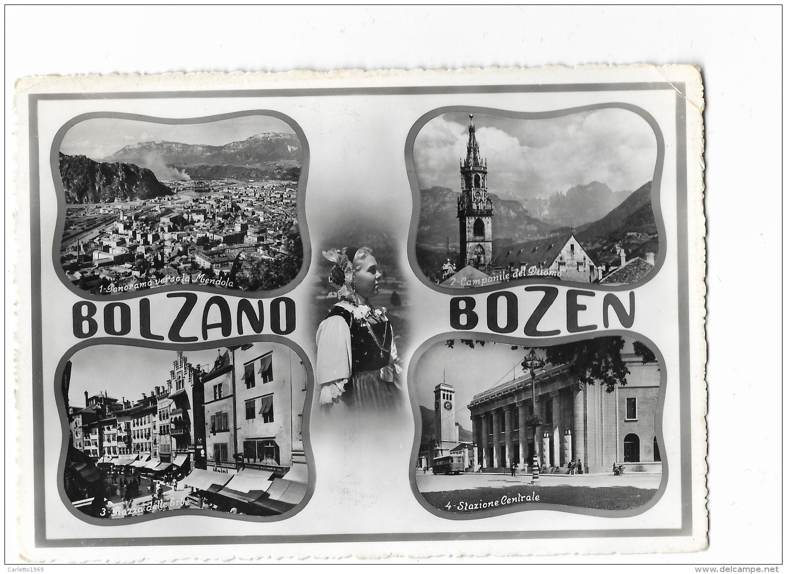 BOLZANO BOZEN QUATTRO FINESTRE VIAGGIATA FG - Bolzano (Bozen)