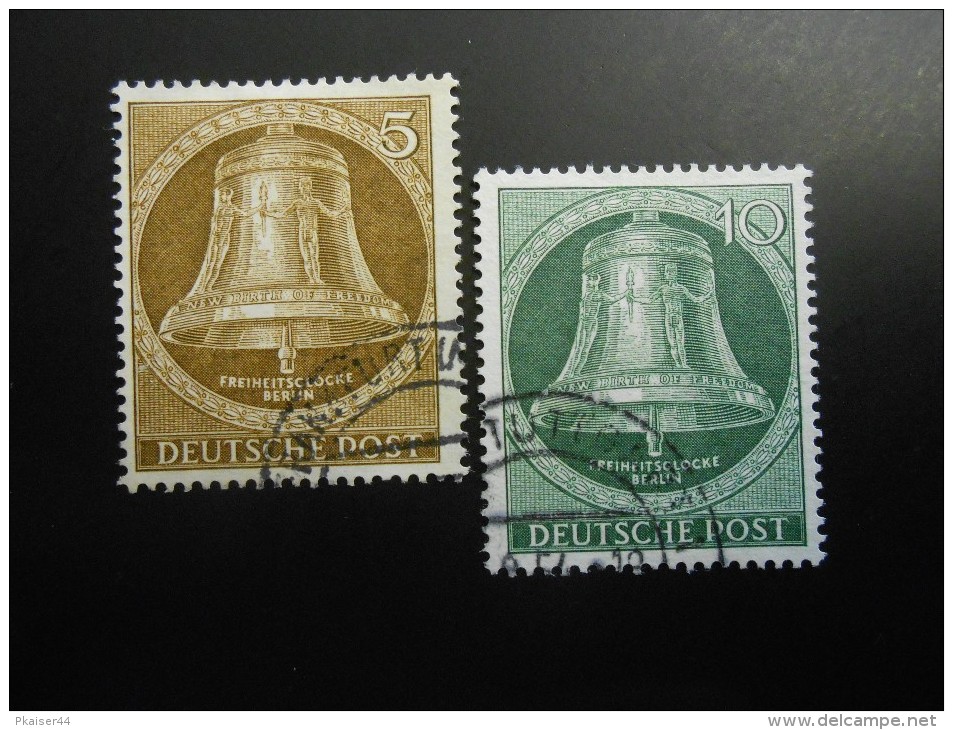 Berlin (West)  Mi101+102  5Pf -  Einweihung Der Freiheitsglocke  Des Schöneberger Rathauses 1953 - MI € 3,30 - Oblitérés