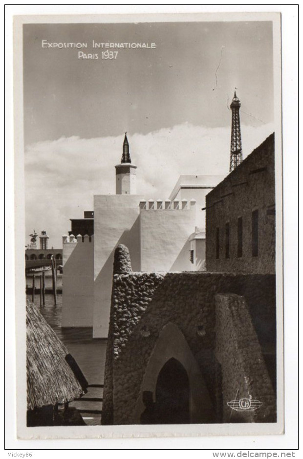 PARIS 1937--Exposition Internationale  --Perspective Sur Le Pavillon De L´Algérie Cpsm 14 X 9  N°216 éd Chipault - Expositions