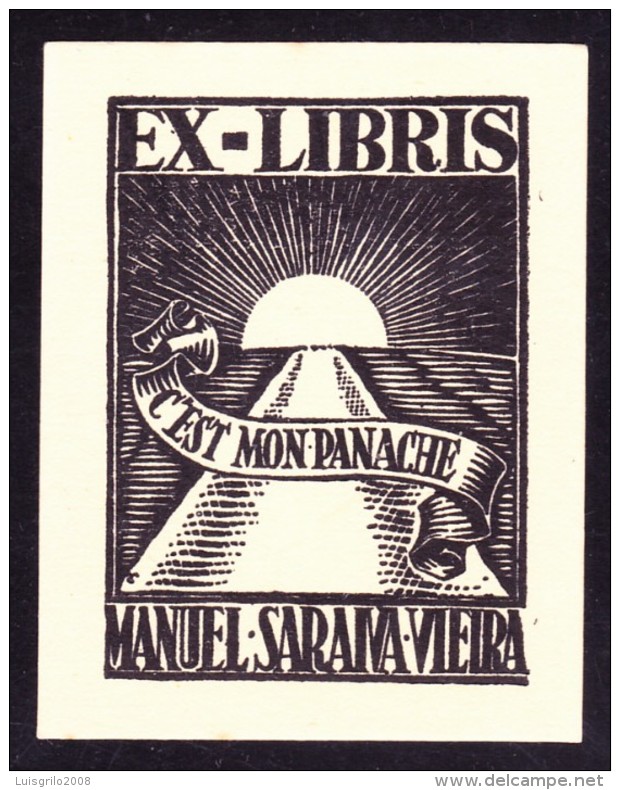 EX-LIBRIS/ Portugal - Manuel Saraiva Vieira, C'est Mon Panache - Exlibris