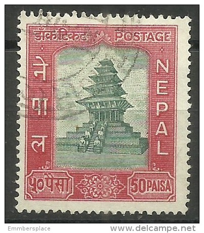 Nepal - 1959 Temple (UPU Admission) 50p Used   Sc 114 - Nepal