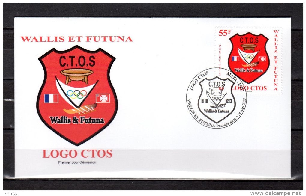 WALLIS ET FUTUNA 2015 : Enveloppe 1er Jour " C.T.O.S. " MATA-UTU Le 24-06-2015. Parfait état. - Altri & Non Classificati