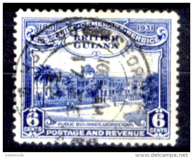 Guyana 0004 - 1931: Y&T N. 140 (o), Privo Di Difetti Occulti.- - British Guiana (...-1966)