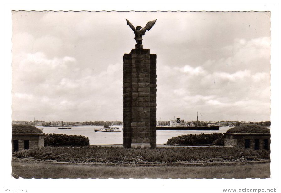 Heikendorf Möltenort - S/w U-Boot Ehrenmal - Sonstige & Ohne Zuordnung