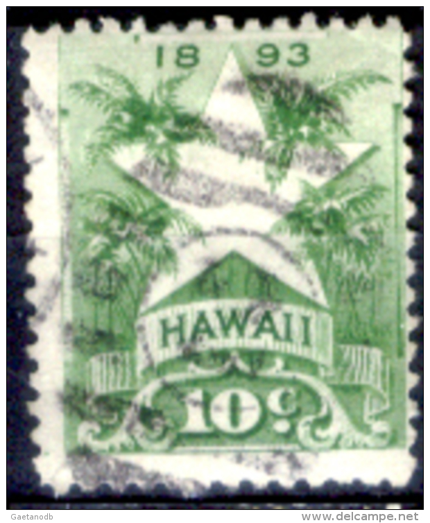 Hawaii 0011 - 1894: Y&T N. 66 (o), Privo Di Difetti Occulti.- - Hawai