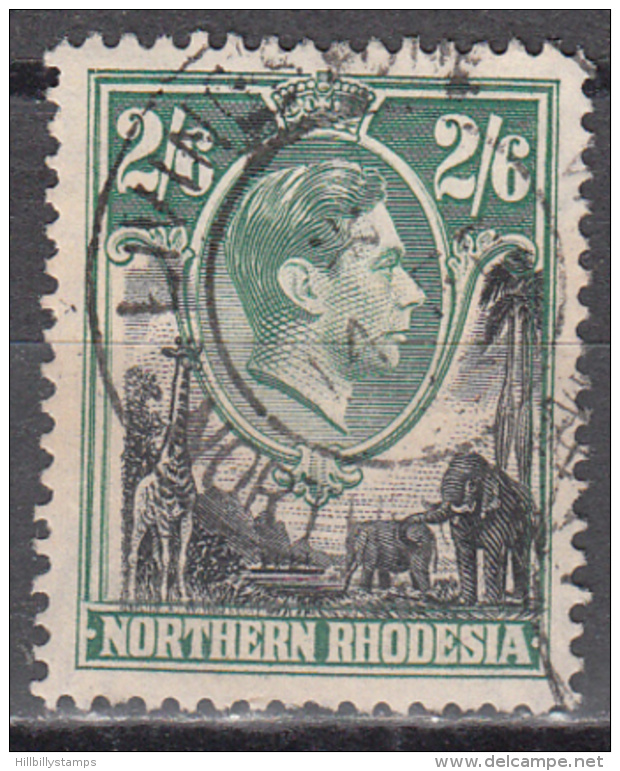 Northern Rhodesia    Scott No  41    Used      Year  1938 - Rhodésie Du Nord (...-1963)