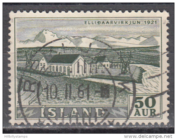 Iceland      Scott No. 290    Used     Year  1956 - Unused Stamps