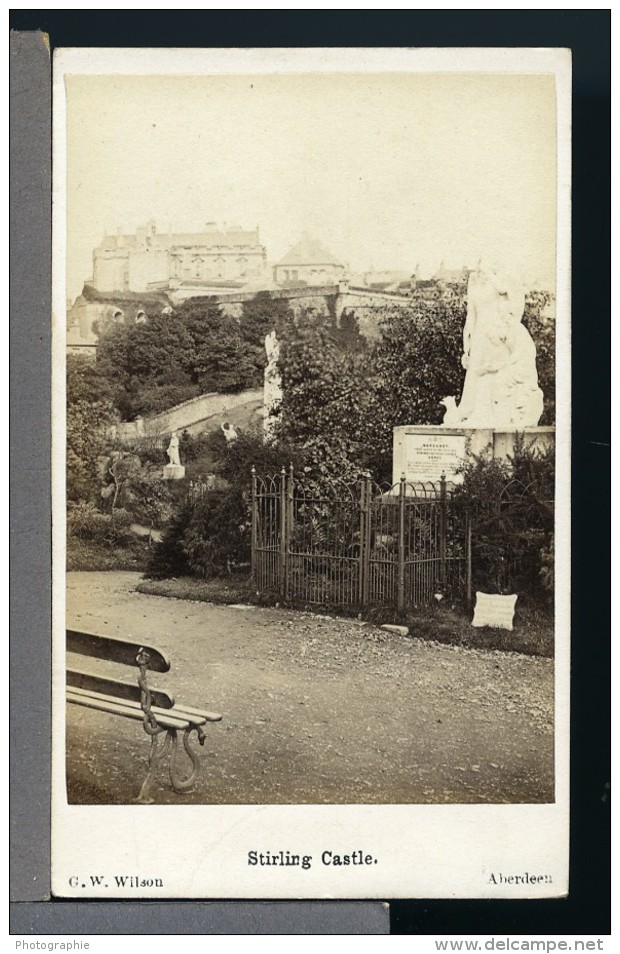 Scotland Ecosse Château De Stirling Ancienne CDV Photo GW Wilson 1865 - Anciennes (Av. 1900)