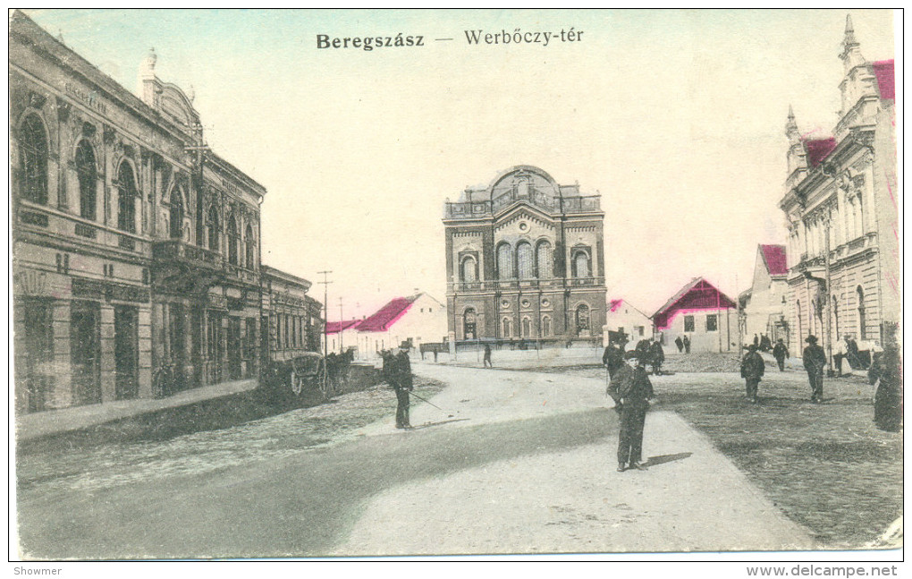 Beregszasz Synagogue, Sinagoga, Zsinagoga Judaika, Jewish - 100% Original Postcard Not Repro!!! - Hongrie