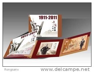 2011 CHINA-HONG KONG MACAO JOINT 100 ANNI OF Xinhai Revolution MS BOOKLET - Postzegelboekjes