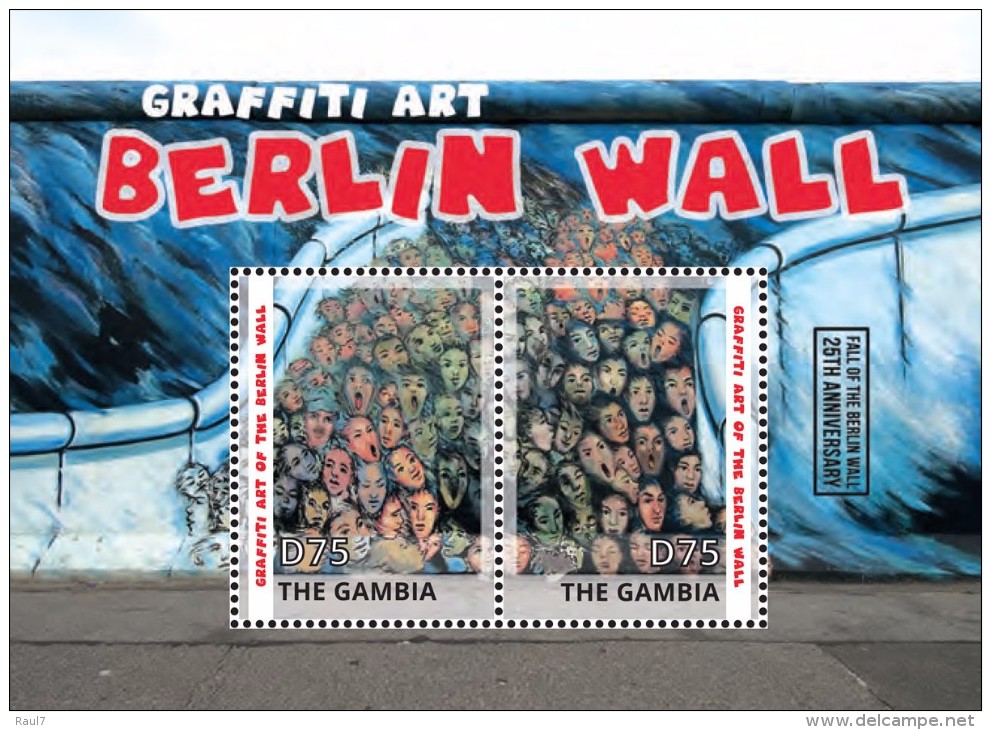 2014 - Art Graffiti, 25e Ann Chute Du Mur De Berlin - BF Neufs // Mnh // CV &euro;12 - Gambie (1965-...)