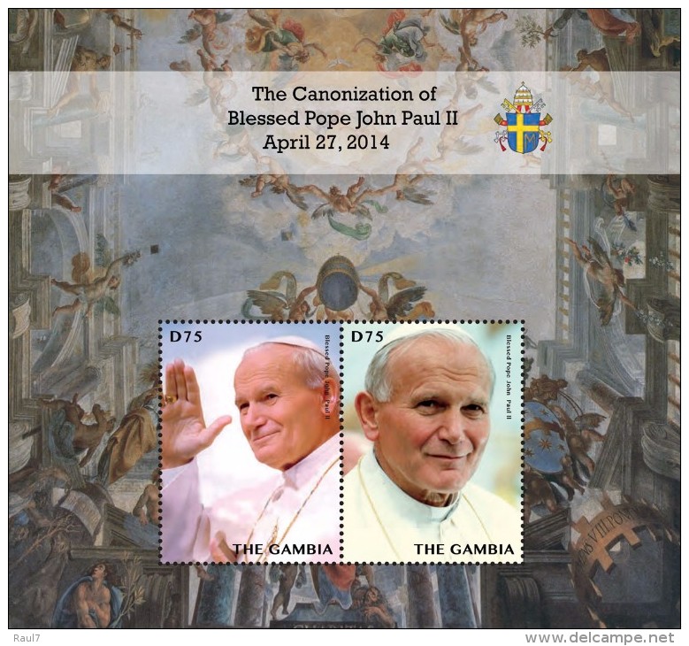 2014 - Canonisation Du Pape John Paul II - BF Neufs // Mnh - Gambie (1965-...)