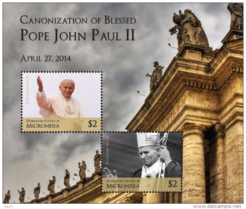 Micronesia 2014 - Canonisation Du Pape John Paul II - BF Neufs // Mnh - Micronésie