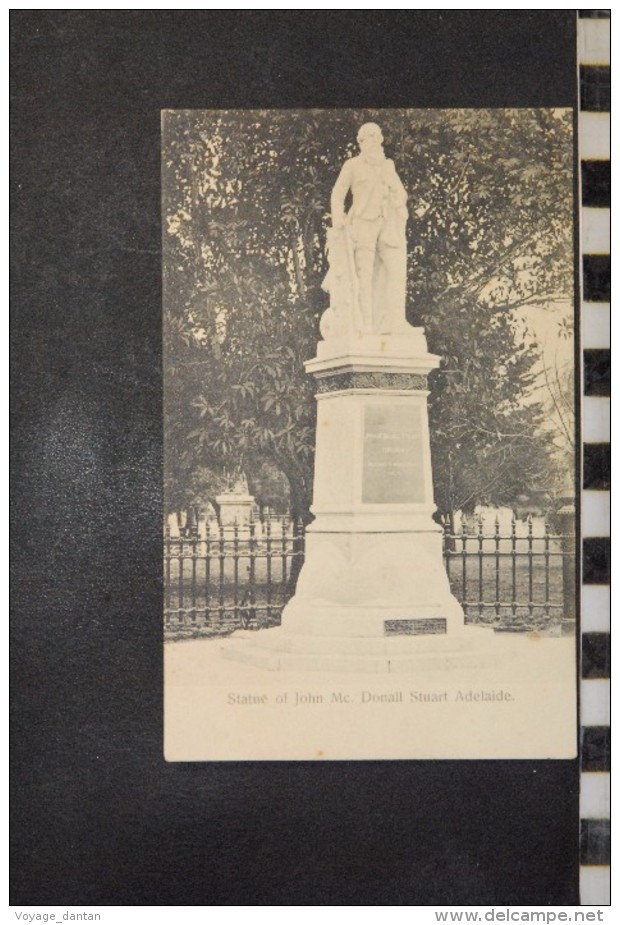 CP, Australie, South Australia,  Statue Of John Mc Donall Stuart  ADELAIDE - Adelaide