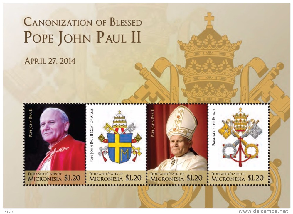 Micronesia 2014 - Canonisation Du Pape John Paul II - BF Neufs // Mnh - Micronesia