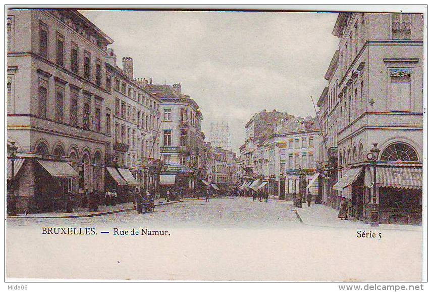 BRUXELLES . RUE DE NAMUR . SERIE 5 . Editeur COHN-DONNAY & Cie - Lotes Y Colecciones