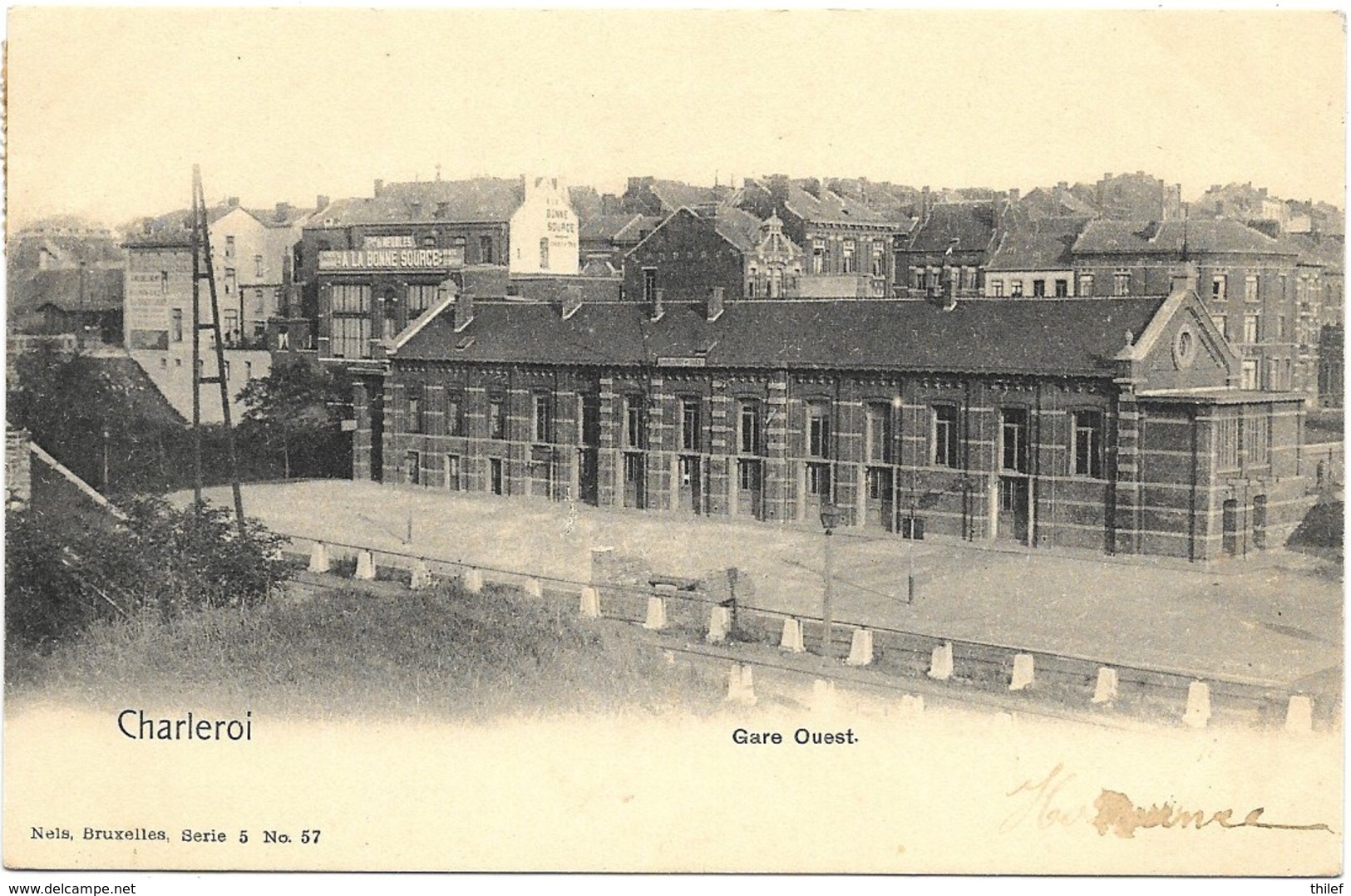 Charleroi NA37: Gare Ouest 1906 - Charleroi