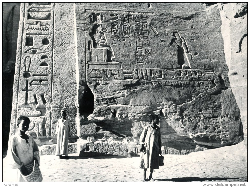 FOTO Abu Simbel, Detail., Vor Verlegung, Ca. 1950/1955, Original, - Abu Simbel Temples