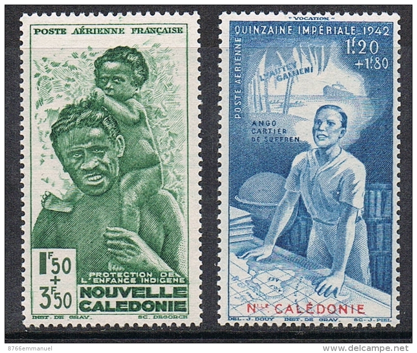 NOUVELLE-CALEDONIE AERIEN N°36 Et 38 N** - Unused Stamps