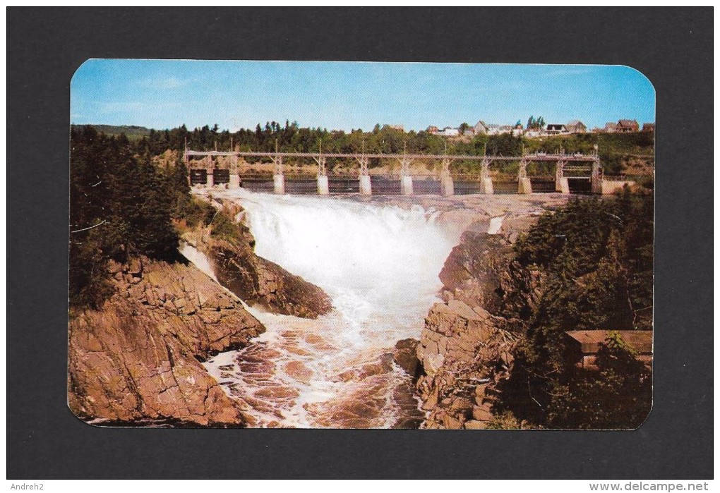 GRAND FALLS - NOUVEAU BRUNSWICK - POWER DAM AND FALLS - PHOTO BY L.J. MICHAUD - Grand Falls