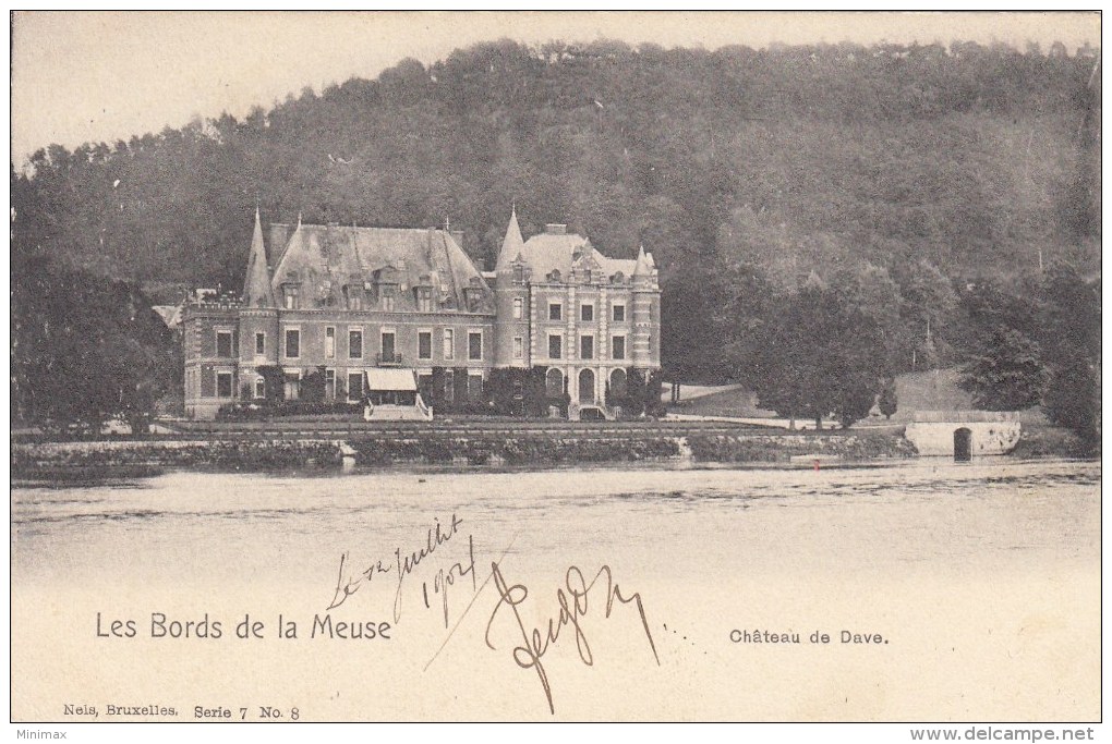 Les Bords De La Meuse - Château De Dave - Nels  Série 7, N° 8 - 1904 - Namur