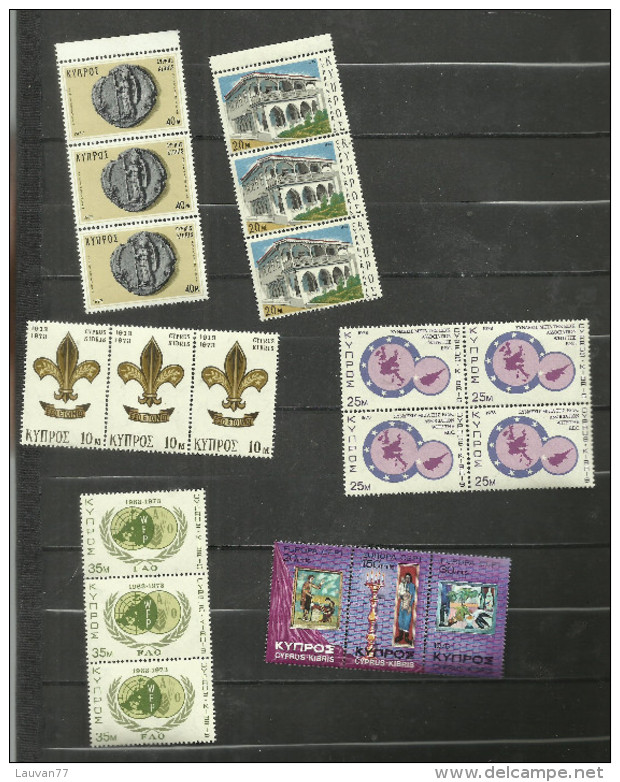 Chypre N°374, 384, 388 à 390, 420 à 422 Neufs**cote 6.70 Euros - Unused Stamps