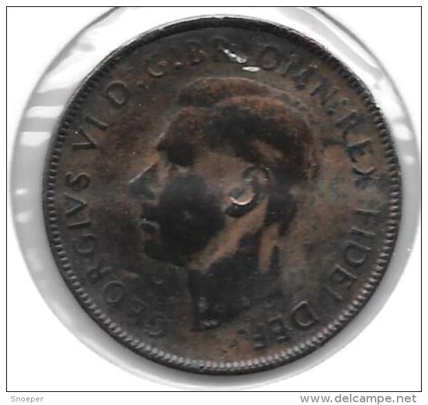 *australia 1 Penny 1950  P   Km 43    Vf+ - Penny