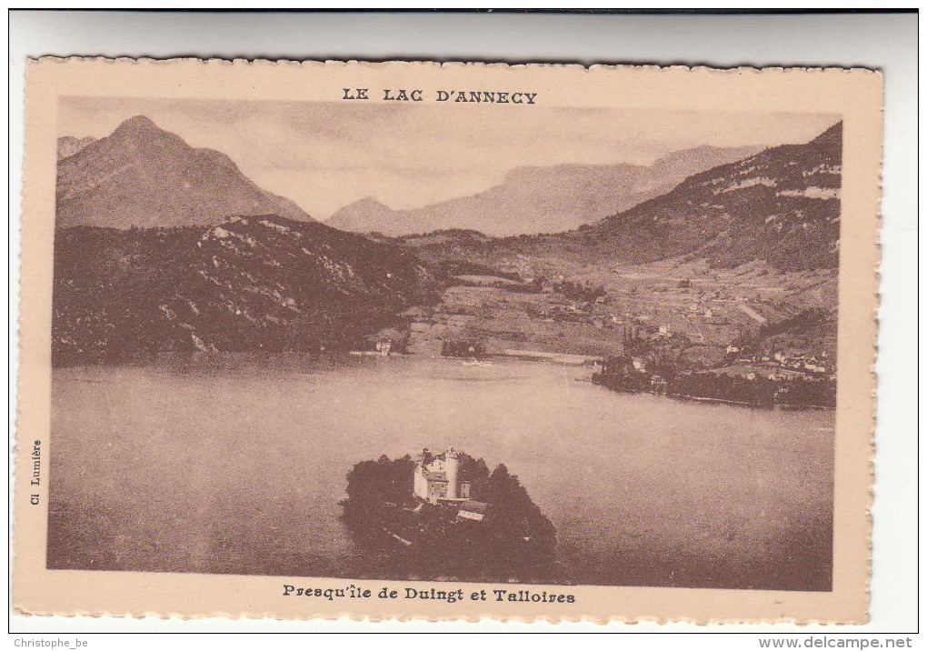 CPA, Le Lac D'Annecy, Presqu'ile De Duinght Et Talloires (pk29590) - Annecy