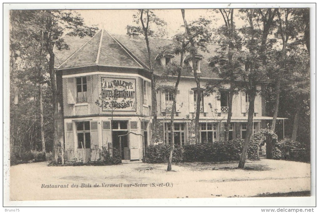 78 - VERNEUIL-SUR-SEINE - Restaurant Des Bois - A La Galette - 1917 - Verneuil Sur Seine