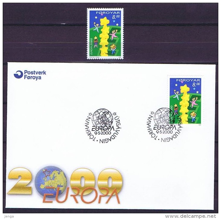 Faroe Islands; 2000.  Europa - CEPT; Both Mint And FDC. - 2000