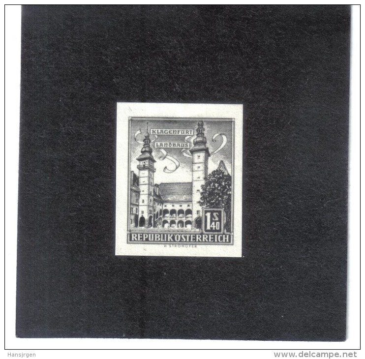 TAU1159  ÖSTERREICH 1960  SCHWARZDRUCK MICHL 1046  OHNE GUMMI Siehe ABBILDUNG - Unused Stamps