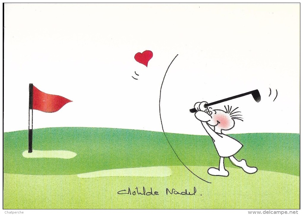 GOLF SPORT ILLUSTRATEUR CLOTILDE NADEL  COEUR  EDIT. AGAP - Golf